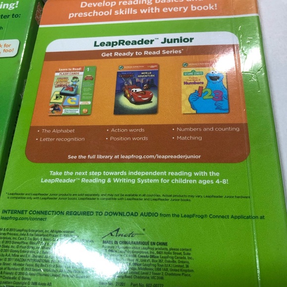 Leap Frog Junior Tag hard cover books, lot of 4 David smells , Dora, Pooh - Picture 2 of 13